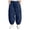 Blue, variant on Amidoa Boys Cotton Linen Cargo Pants- Casual Elastic waist Lightweight Relaxed Fit Kids Summer Joggers Blue Size 6-14