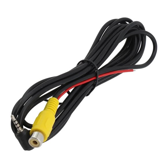 Práctico cable convertidor de RCA a AV de 2,5 mm for instalación en cámara de marcha atrás con visión trasera de coche