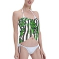 thumbnail image 4 of Bingfone Palm Greenery Women's Sarong Swimsuit Cover Ups Bathing Suit Coverups Chiffon Beach Wrap Skirts, 4 of 7