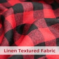 thumbnail image 6 of DriftAway Christmas Table Cloth Rectangle Red Buffalo Plaid Table Cloth with Snowflake Decorations Dining Table Cover for 6 Foot Rectangle Tables Thanksgiving Christmas tablecloths 54 x 84 Inch, 6 of 9