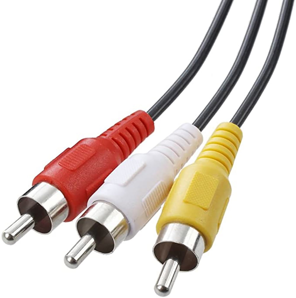 1 Pack Comcast Direct Replacement RCA Audio Video Composite Red-White-Yellow Cable DIRECTV Satellite Dish 6 Feet 
