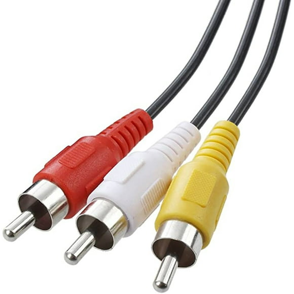 RCA 6 FT Audio/Video Cable Compuesto DVD/VCR/SAT Conectores Amarillo/Blanco/Rojo Directv RCA Cable 6 FT