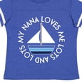 thumbnail image 4 of Inktastic My Nana Loves Me Sailboat Boys Boys Toddler T-Shirt, 4 of 5