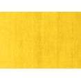 thumbnail image 1 of Ahgly Company Machine Washable Indoor Rectangle Solid Yellow Modern Area Rugs, 2' x 4', 1 of 4