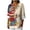 Khaki, variant on Womens Patriotic Linen Shirts Long Sleeve Button Down Floral Shirt Tops Loose Holiday July 4th Outfits Blue, S