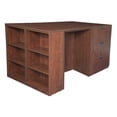 thumbnail image 4 of Romig Legacy Stand Up 2 Storage Cabinet/ Lateral File/ Desk Quad with Bookcase End- Cherry, 4 of 6