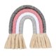 thumbnail image 2 of Macramé íris colgante de pared para habitación de bebé habitaciones coloris 5,51x5,91 pulgas tapiz cuer bor decoración Colco tapiz de arco iris de macramé, 2 of 8