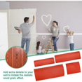 thumbnail image 5 of 4 Pieces Rubber Wood Grain Tool Rubber Paint Tool Comb Faux Wood DIY Imitation Paint Rollers For Furniture Wall Decor (Red), 5 of 5