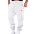 thumbnail image 2 of Awdenio Men's Pants Jogger Sweatpants Lined Cargo Pants Relaxed Fit Winter Work Pants with Pockets,Size M, 2 of 8