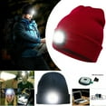 thumbnail image 3 of Visland Unisex LED Beanie Hat with Light, Rechargeable LED Headlamp for Outdoor Activities, Knit Lighted Headlight Cap, Gifts for Men Dad Husband Women Mom Wife Teens Handyman Presents, 3 of 8