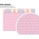 thumbnail image 2 of 7x5ft Pink Brick Wall Ice Cream Shop Backdrop for Birthday Party Baby Girl Shower Decorations Photography Background Photo Booth Cake Table Banner, 2 of 4
