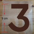 thumbnail image 3 of Parches termoadhesivos de color rojo y negro de 5 a 23 cm con letras para hacer tú mismo, para camisetas de baloncesto, fútbol y ropa, 3 of 5