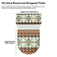 thumbnail image 6 of SEANATIVE Southwest Aztec Toilet Tank Cover & Toilet Lid Cover Set Stays in Place Bathroom Toilet Lid Accessory, Toilet Lid Cushion and Tank Mat Full Coverage Home Bathroom Toilet Decoration, 6 of 7