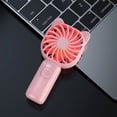 thumbnail image 5 of Mini Portable Handheld Fan with 7-Color LED Light, Rechargeable Personal Fan, 3 Speeds Small Pocket Fan, Lightweight USB Desk Fan for Women, Men, Kids, Office, Travel, Camping, Pink, 5 of 13