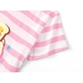 thumbnail image 4 of Beezizac Summer Pajamas for Girls - Pink Wave Striped PJ Set Soft Jammies Size 10, 4 of 7