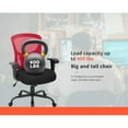 thumbnail image 6 of BestOffice Mesh Swivel Office Desk Chair, Red, 6 of 7