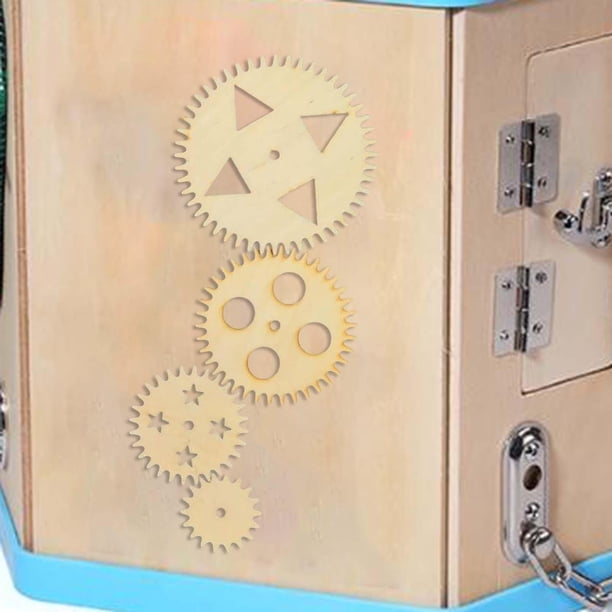 Tablero ocupado de madera, juguete de viaje educativo, tablero sensorial en desarrollo, tablero de actividades para educación temprana, interacción de molinillo de engranajes B Hugo tablero sensorial