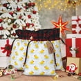 thumbnail image 6 of Rocae Yellow Rubber Duck Print Christmas Drawstring Linen Gift Bag with Drawstrings Treat Bag Goody Present Bags for Christmas Party Favor, 6 of 8