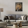 thumbnail image 3 of Stupell Industries Eclectic Royal King Lion Gray Framed Giclee Art, 16 x 20, by Matthew Piotrowicz, 3 of 7