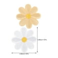 thumbnail image 2 of 20pcs Iron On Patches Daisy Applique Patches Clothes Badges Sewing Clothes Decals, 2 of 8