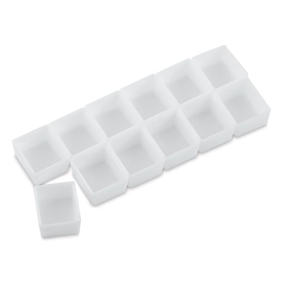 Blick Empty Watercolor Half Pans, Pkg of 12