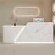 thumbnail image 5 of Bar Pulpit Salon Reception Desk Lectern White Mobile Checkout Shop Cash Counter Pulpitos Retail Kassentisch Shop Furniture My Lux Decor Round, 5 of 13