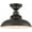 Black, variant on Modern Green Semi Flush Mount Light Barn Style Ceiling Light Fixture