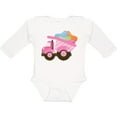 thumbnail image 3 of Inktastic Easter Jelly Bean Dump Truck Girls Long Sleeve Baby Bodysuit, 3 of 5
