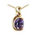 thumbnail image 2 of Tommaso Design� Oval 9x7mm Simulated Alexandrite Pendant Necklace, 2 of 9