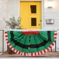 thumbnail image 7 of Xuniizn Bunting Flags Outdoor, 35x18" Christmas Day Scalloped Flag Buntings for Outside Stripe Printed Yard Fence Hanging Use with Canvas Header And Eyelets, Christmas Decorations Indoor/Outdoor, 7 of 7