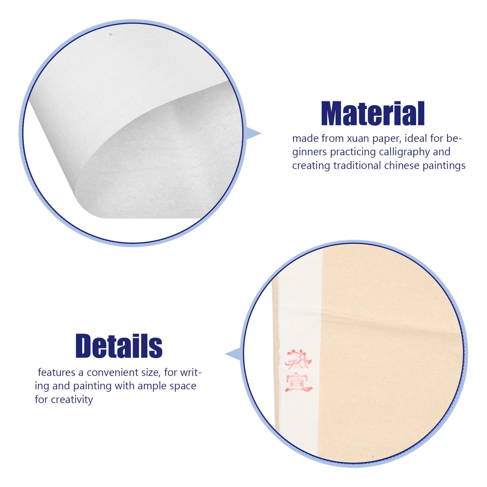 HONMEET Beige Practice Paper for Chinese Brush and Ink Painting, Perfect for Beginners and Skilled Artists
