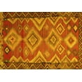 thumbnail image 1 of Ahgly Company Machine Washable Indoor Rectangle Southwestern Yellow Country Area Rugs, 2' x 3', 1 of 4