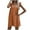 Orange, variant on Plus Size Dresses for Women 2026 Fashion Camisole Skirt Loose Ruffled Solid Color Cotton Linen Dress
