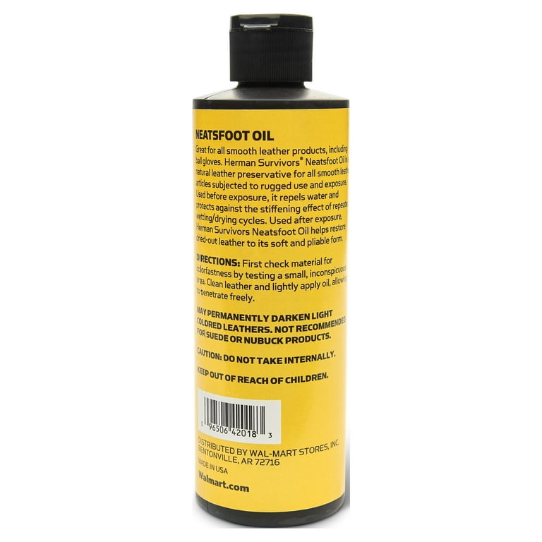 Herman Survivors Neatsfoot Oil 8 oz Leather Conditioner Walmart