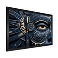 thumbnail image 2 of Designart "Tribal Mask Melody from Africa" People Framed Wall Art Decor - Global Blue African Tribal Entryway Framed Wall Art, 2 of 6