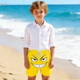 thumbnail image 5 of Toddler Shorts Girls Size 13-14Y Kids Smirk Face Print Drawstring Swim Shorts, 5 of 7