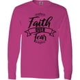 thumbnail image 3 of Inktastic Cancer Awareness Faith over Fear Long Sleeve T-Shirt, 3 of 5