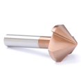 thumbnail image 3 of 3 Flutes Countersink Drill Bit 50mm HSS Metal Hole Drilling Tool 90 Degree HSS Chamfering Tool, 3 of 5