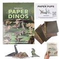 thumbnail image 1 of WJCA Foldable Cat Origami Paper Set, 50-Sheet Craft Kit for Adults and Kids, Fun DIY Activity & Desk Decor, Dinosaur Print Design, 1 of 7