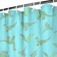 thumbnail image 3 of LightBlue Cartoon Dinosaurs VariedShapes Pattern Shower Curtain 84"x72" ,Bathroom Decorative Shower Curtains Set with 12 Hooks,Modern Waterproof Washable Shower Curtain, 3 of 6