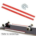 thumbnail image 3 of 2pcs Planche à Roulettes Longboard Pont Rails Bord avec Vis de Montage - Rouge, 3 of 10