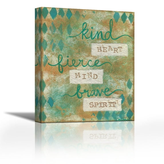 Kind Heart - Contemporary Fine Art Giclee on Canvas Gallery Wrap - wall décor - Art painting - 22 x 27 Inch - Ready to Hang