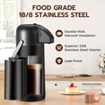 thumbnail image 2 of Dispensador de café Gezoss Airpot de acero inoxidable, 3 litros, 2 of 8