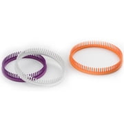 Authentic Knitting Board Premium Round Loom Set: 3 Knitting Looms, Small Gauge, 3 Projects and Instructions