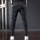 thumbnail image 4 of Pantalones de trabajo para hombre, pantalones vaqueros con bolsillos, pantalones vaqueros para hombre, elásticos, ajustados, informales, ajustados, ajustados, elegantes, sexys, tallas XS, 4 of 5