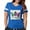 Royal Blue, variant on CafePress - Proudmotherdonor T Shirt - Womens Football Shirt