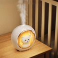 thumbnail image 4 of Mini luz nocturna humidificadora de escritorio pequeña con carga inalámbrica para el hogar, capacidad del tanque de agua de 200 ml, luz de niebla colorida, silenciosa y de bajo ruido Akmoler, 4 of 9
