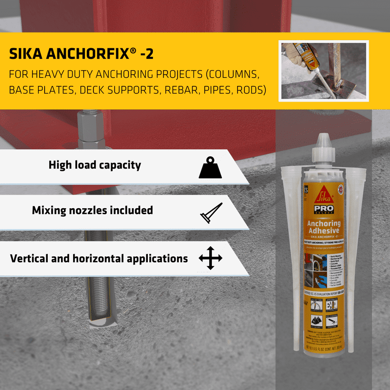 3Mi－Ki　1001 10.1 oz Sika Corporation 112718 AnchorFix-2 High Performance