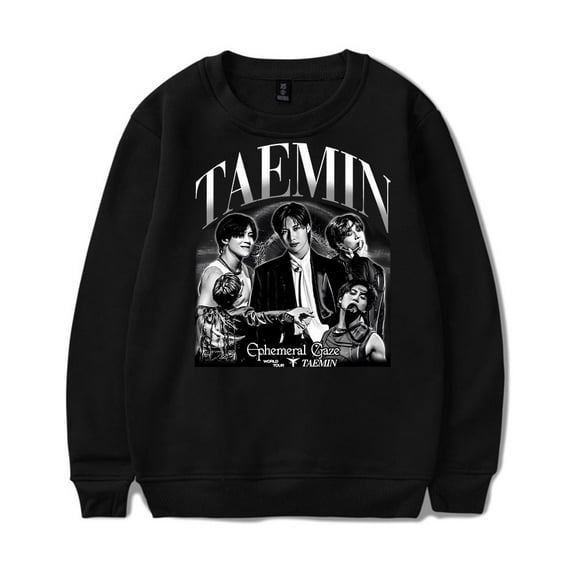 Taemin Ephemeral Merch Sportswear, popular singer, long sleeved casual round neck pullover