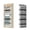 Gray, variant on SWAEAZR 1 Pack Over The Door Storage Organizer, 5-Tier Over the Door Storage Organizer with 10 Side Mesh Pockets, 44 lbs Weight Capacity Door Hanging Organizers for Bedroom,Pantry,Dorm